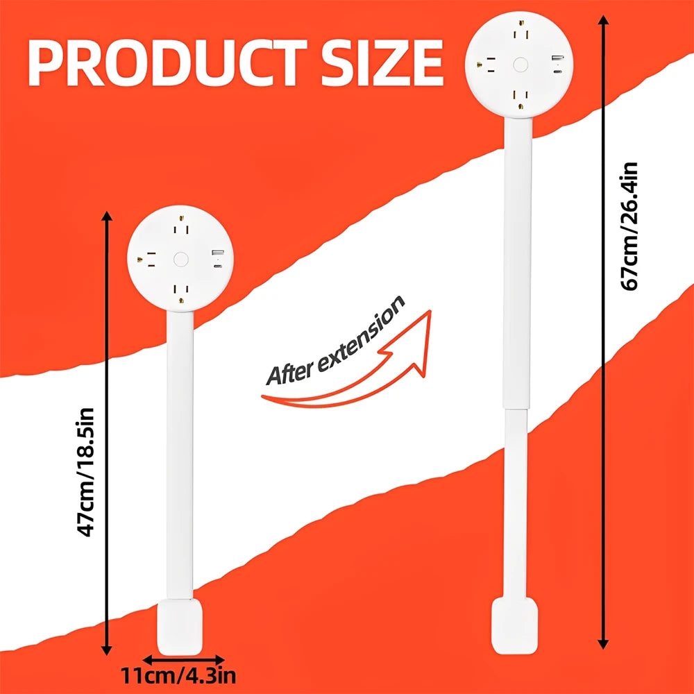 Rotating Wall Plug Outlet Extender